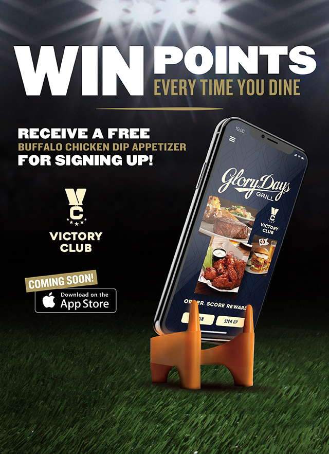 Picture of Glory Days Grill Victory Club Rewards program
